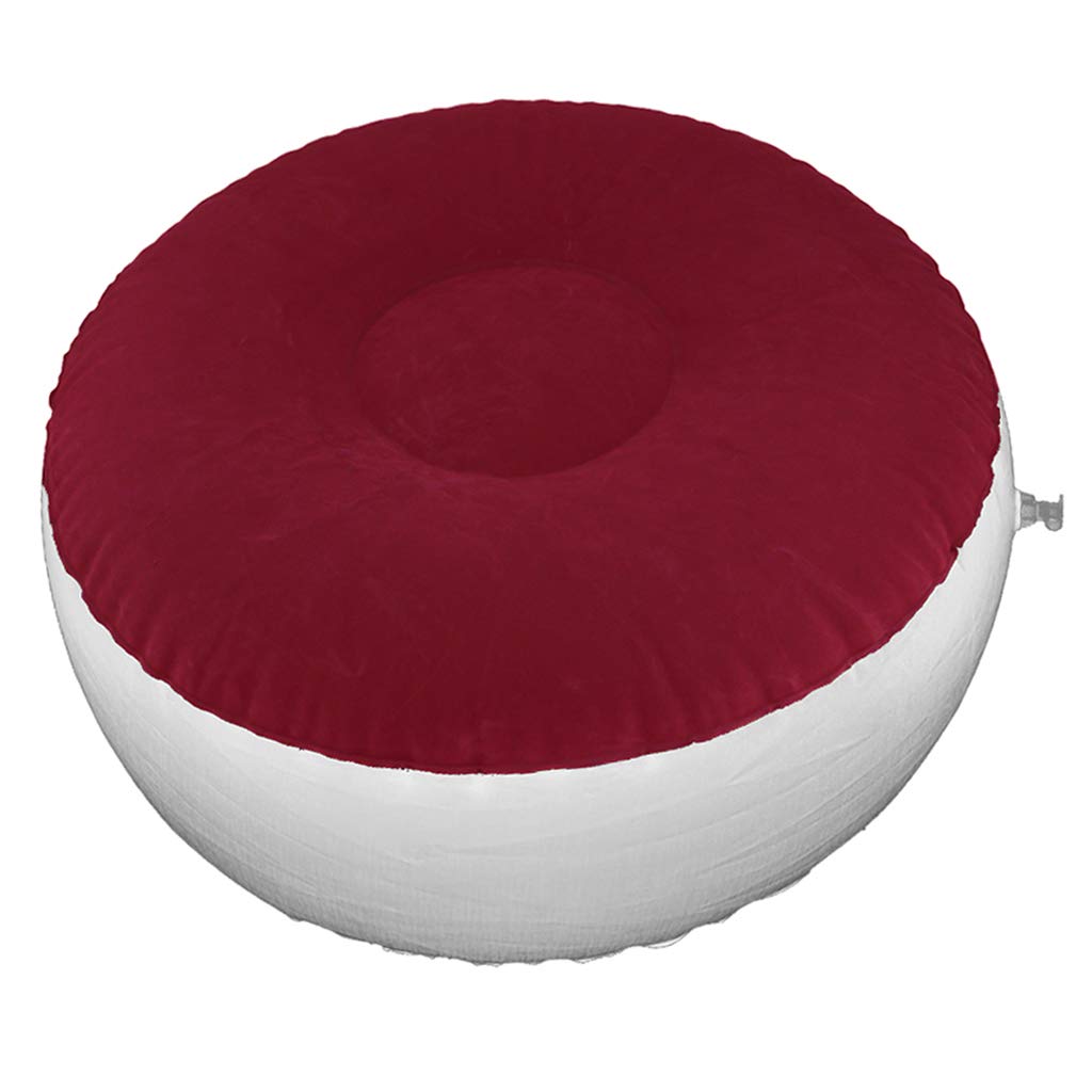 F Fityle 2er Pack Camping Reisekissen Aufblasbar Hocker Sitzkissen Outdoor Luftkissen Selbstaufblasend Campingmatte Stuhl