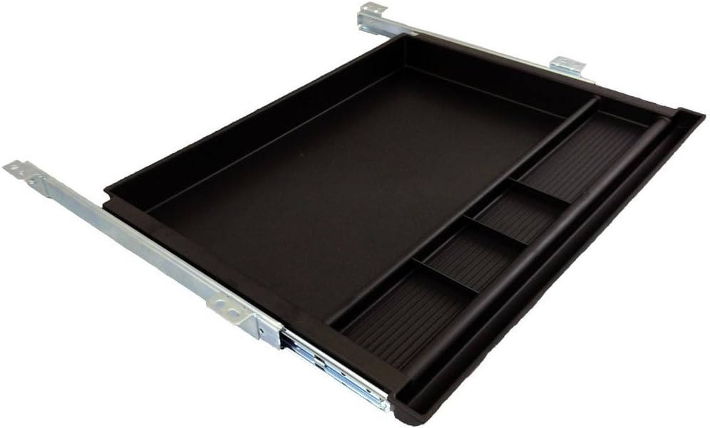Pencil Drawer by NYCCO Underdesk Drawer 23 Inch Wide - Ball-Bearing Slides - Black