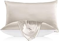 Vista 18 de Funda de Almohada de Seda de LILYSILK con Parte Inferior de Algodón 19, Seda Momme Mulberry 100% de Tela de Algodón, Cierre con Cremallera., Seda