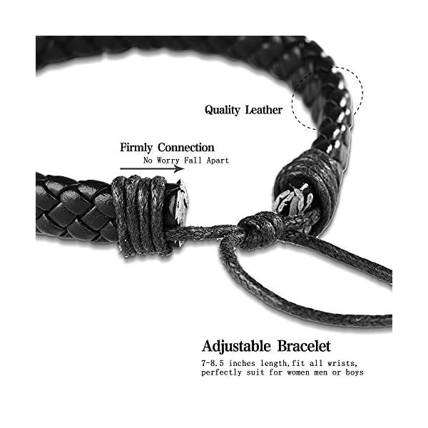 Hanpabum-18pcs-Braided-Leather-Bracelets-for-Men-Women-Woven-Cuff-Wrap-Bracelet-Wood-Beads-Ethnic-Tribal-Bracelets-Adjustable HANPABUM 18pcs Braided Leather Bracelets for Men Women Woven Cuff Wrap Bracelet Wood Beads Ethnic Tribal Bracelets Adjustable