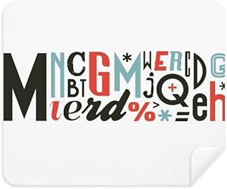 Stylish Alphabets Quote Handwrite Cleaning Cloth Screen Cleaner 2pcs Suede Fabric