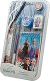 Schreibwarenset (5-teilig), Die Eiskönigin 2, Das perfekte Schreibwaren-Set für jeden Eiskönigin-Fan! Schreibwaren Set - Bleistift, Lineal, Notizblock, Radiergummi, Anspitzer, Kids Licensing KL82570