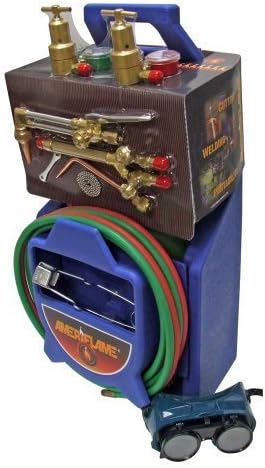 Ameriflame TI350 Medium/Heavy Duty Portable Welding/Cutting/Brazing Outfit with Plastic Carrying Stand