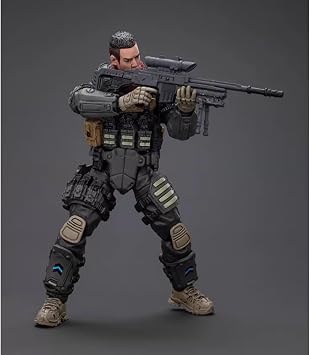 1:18 Scale Articulated Special Forces Soldier Action Figure, Vintage Army Men Playset with Military Weapons Accessories, Creative Decor & Gift for Adults Hobbyists