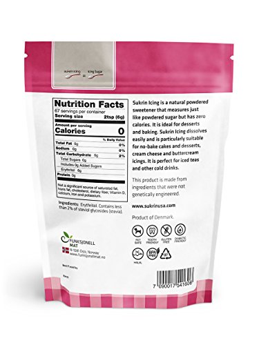 Sukrin Icing (Melis) - 400 G All Natural Powdered Sugar Substitute (1 Pack) - Thumbnail 2