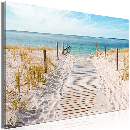 Impression sur toile XXL paysage marin déco murale panoramique horizontale 165x110 cm