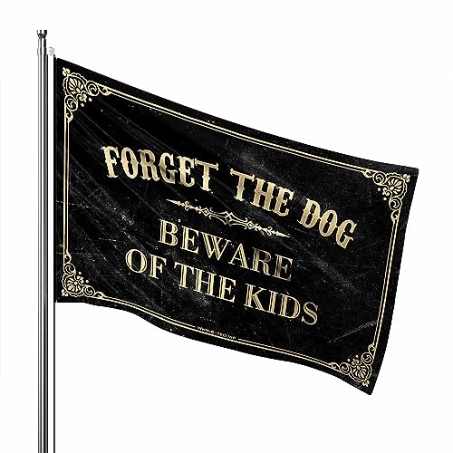 Drapeau de porche humour enfants 152x244 cm pour décoration de cour extérieure