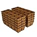 Peat Pot Seedling Starter Trays | Seed Germination Kit - Organic Biodegradable Pots 100% Eco-Friendly Enhance Aeration | BONUS 10 Plastic Plant Markers - 100 Cell Pack