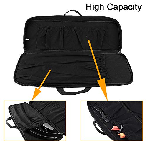 Xtacer Tactical Bow Case Molle Recurve Takedown Bow Case Fully Padded Case (Black) #TOP2