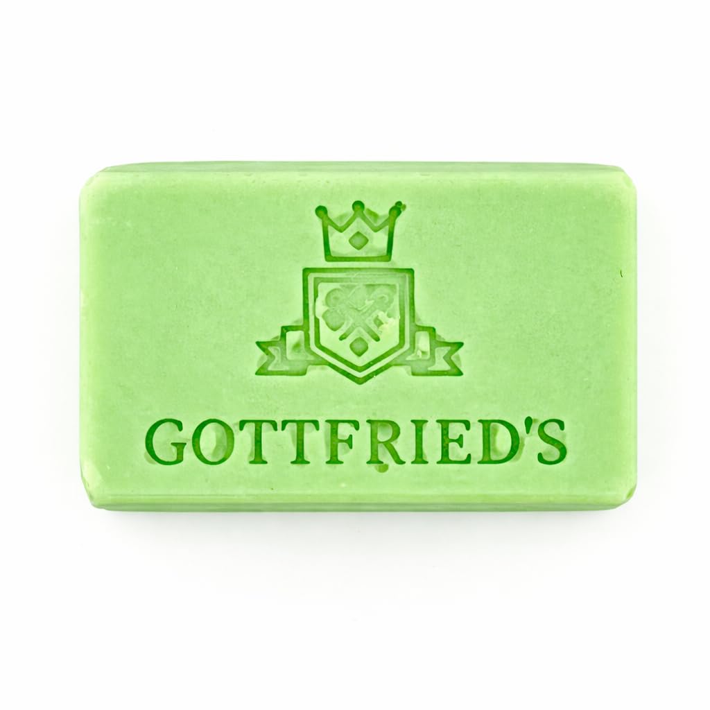 Gottfried's | Bergamot & Fresh Basil Luxury Soap. HERITAGE Genre, 150 grams, fresh basil leaves, Coconut butter. Organic coconut oil. Extra virgin olive oil (1 Pack)