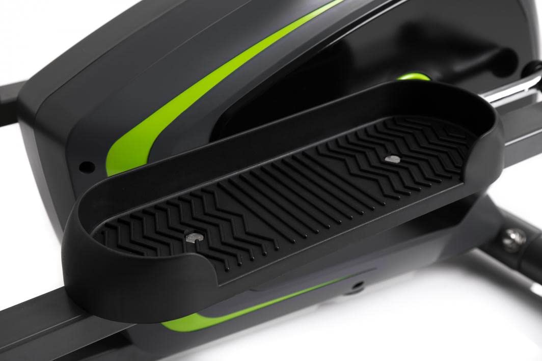 Zipro Neon Magnetico Crosstrainer per Uso Domestico Fino a 120 kg - Trainer ellittico a 8 Livelli di Resistenza con Computer per misurare Le pulsazioni, Le Calorie, la Distanza, la velocità - in Nero