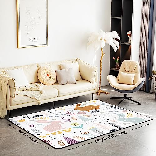Alfombra de conejo ideal para crear un rincón de juegos alegre en el dormitorio 3