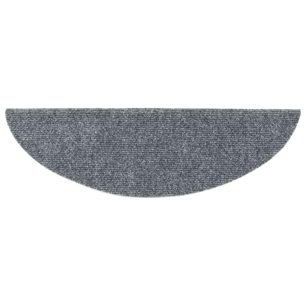Tidyard Tapis d'escalier Auto-adhésifs 30 pcs Gris Clair 56x17x3 cm, Tapis Escalier Tapis de Sécurité pour Sol Protection, Aînés et Animaux