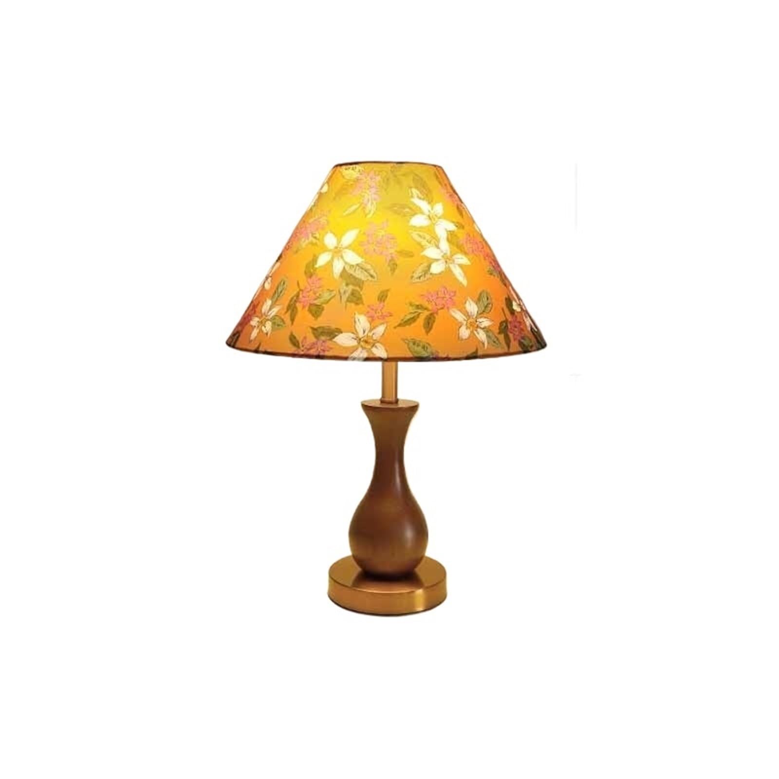 Hhmmei2024-23 Table Lamps Retro Decorative Table Lamp Magnolia Bedroom Bedside Living Room Study Wooden