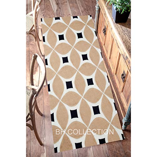 Image of Classical Look Plain Handmade Tufted Carpet with Super Soft & Pure Woolen Carpet for Your BEDROOMS & Living Room with 1 INCH Pile Height 10.0 X 13.0 FEET (300x390 cm) Multi