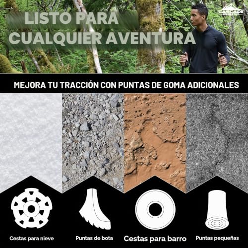 Bastones de senderismo para explorar rutas de trekking por la sierra en familia 4
