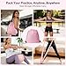 TSPFUI Pilates Ring Kit for Women,Magic Circle Hoop, 5 Resistance Bands,Yoga Ball & Yoga Block,Workout Guide Included，Full-Body Pilates Workout Equipment Suitable for Beginners(15pcs) (8pc-Pink)