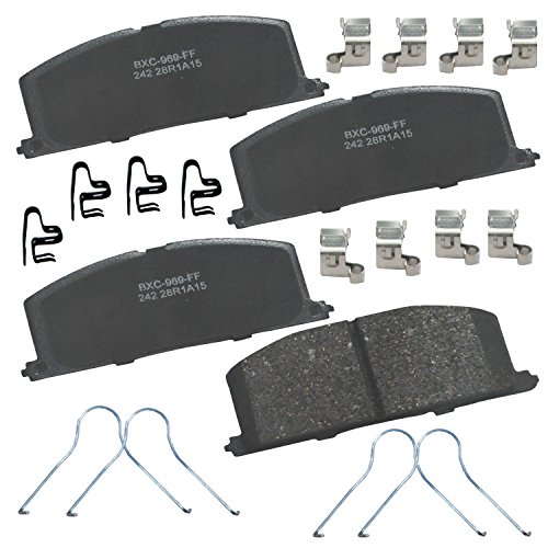 Image of Bendix Premium SBC242 Ceramic Front Brake Pads for Select Models Chevrolet Nova, Geo Prizm, Toyota Camry, Celica, Corolla, MR2, Paseo, Tercel