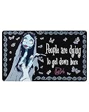 Spirit Halloween Tim Burton's Corpse Bride Emily The Corpse Fußmatte | Offizielles Lizenzprodukt | Outdoor-Dekor