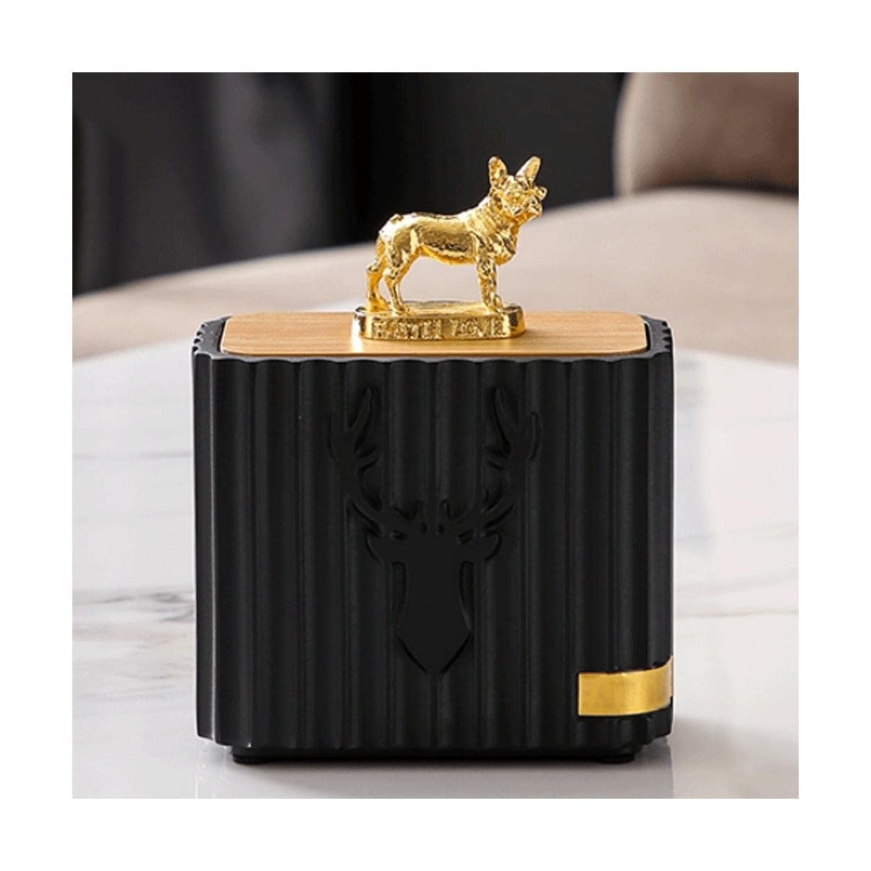 Wdwdw Dog Style A Toothpicks Dispenser Toothpick Box Luxury Holder Resin Holders Container With Lid Compartment Container
