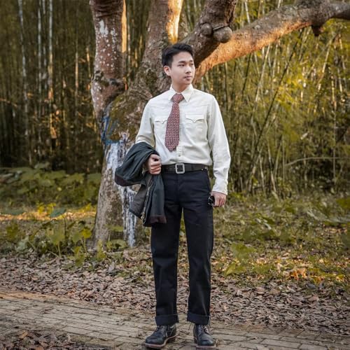 Red Tornado Black Officer 14.5oz Selvedge Jeans Relaxed Fit4