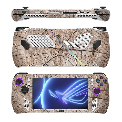 Image of MightySkins Carbon Fiber Skin Compatible with Asus ROG Ally - Tree Rings | Protective, Durable Textured Carbon Fiber Finish | Easy to Apply