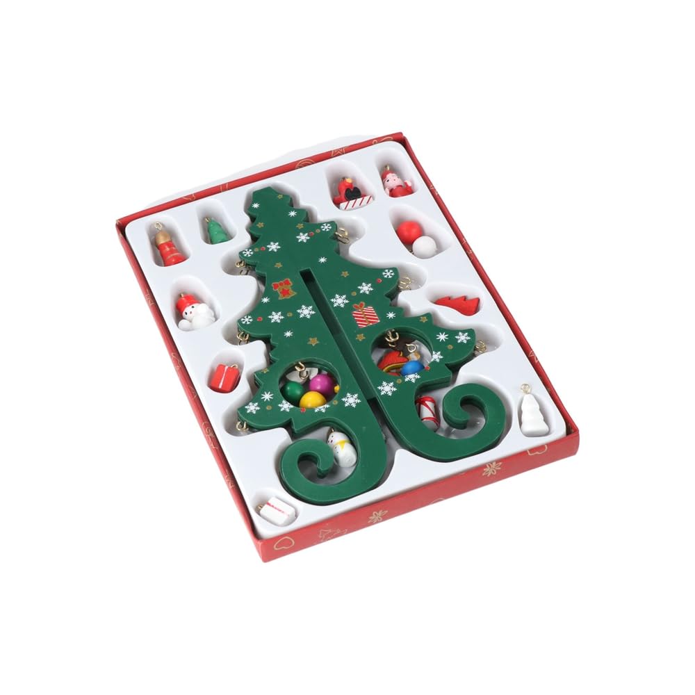 Amazon.co.jp: ミニチュアクリスマスツリー デスクトップ 木製