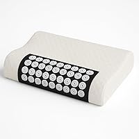 Vista 1 de Almohada de acupresión – Soporte cervical de espuma viscoelástica para alivio del dolor de cuello y espalda – Dispositivo de masaje terapéutico