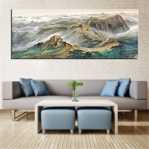 Peinture Diamant Grande Muraille pour Salon | Broderie Diamant 5D Zen 40x80cm