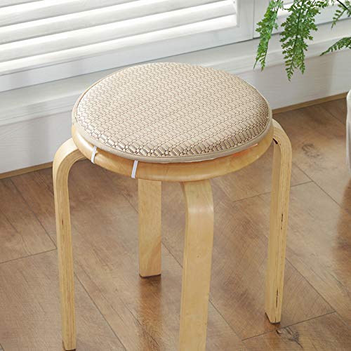 Coussin de tabouret et chaise ronde 50cm lot de 4 antidérapant repas