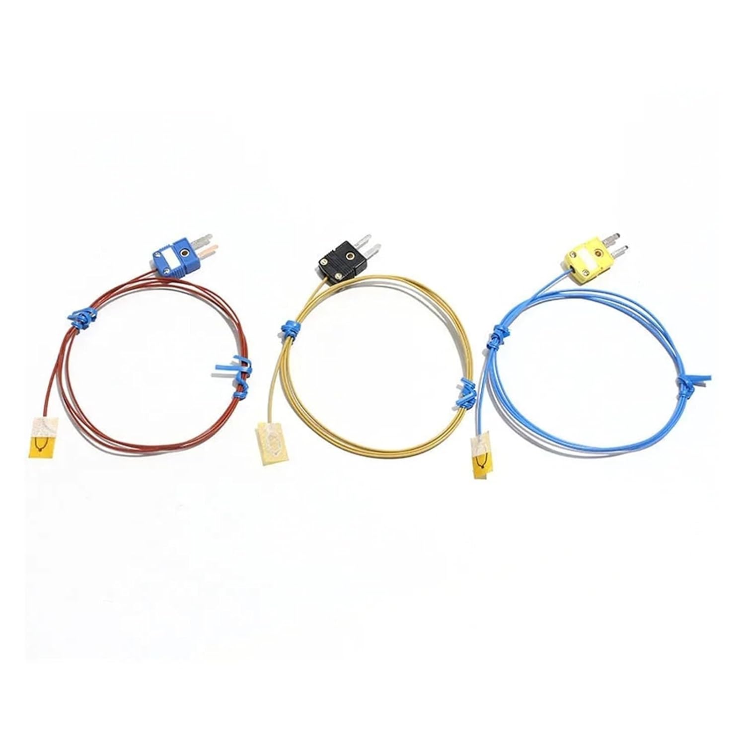 1pcs K/T/J Type Surface-Mounted Sheet Temperature Sensor Probe Thermocouple Patch Thermal Resistance Temperature Measuring Line
