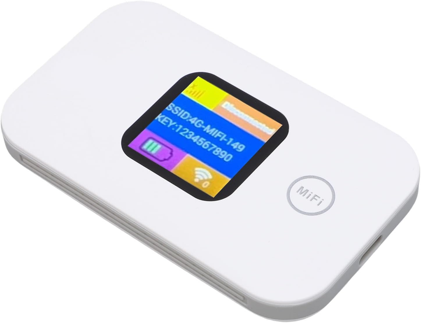 4G Mobile Hotspot, 300Mbps Portable WiFi with SIM Slot, Pocket Hotspot with LED Display, Connects Up to 10 Devices, for Travel Camping