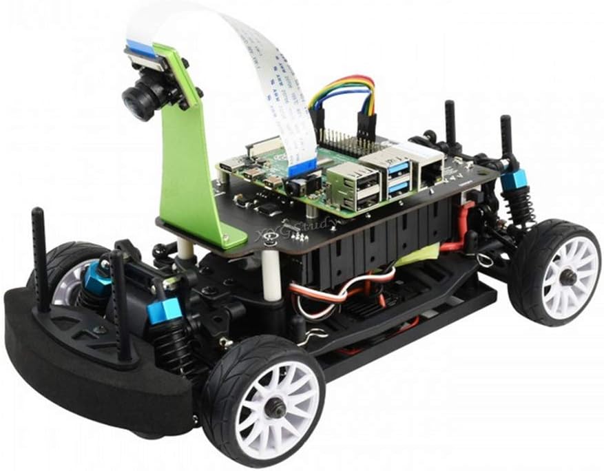 PiRacer Pro AI Racing Donkey Car Robot Kit Powered by Raspberry Pi for Deep Learning Self Driving with Pi 4 Model B 4GB OV5647 Camera Sensor Expansion Board Module Wireless Gamepad @XYGStudy