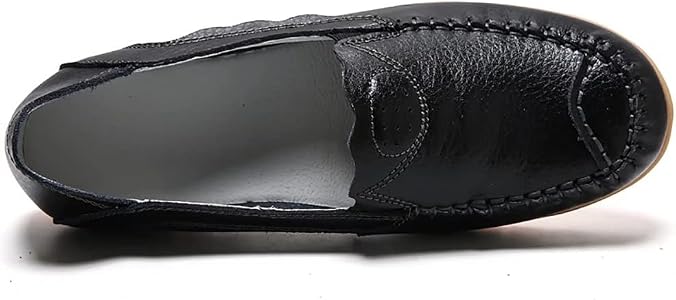 Mocasines De Cuero Para Mujer Alicegana – Cómodos, Planos, Transpirables, Ideales Para Conducir, Caminar O El Día A Día