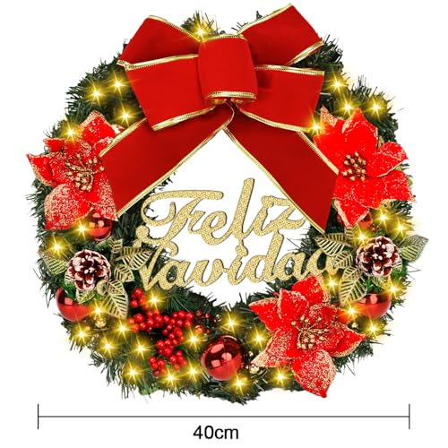 La mejor comparación de Adornos navideños para puerta comprados en linea. 2 Imagen adicional