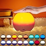 Night Light for Kids,Baby Bedside lamp Rechargeable LED Nursery Night Lights Bedroom Breastfeeding Light with Touch Sensor and Remote Control Portable Ambient Light for Home Décor,Kids Room