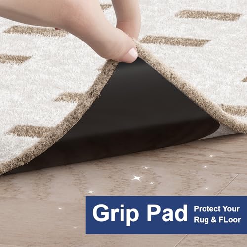 Home Techpro 12 PCS Rug Tape, Gripper for Rug for Hardwood Floors, Double Sided Reusable Under Rug Carpet Tape Stickers, Rug Anti Slip Grips for Area Rugs, Non Slip Rug Pads - Image 7