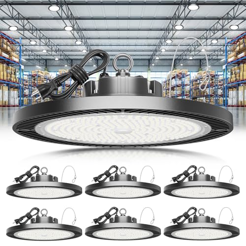 Super Bright 250W UFO LED High Bay Lights (6 Pack)