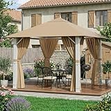 Montaggio semplificato: Grazie a un design innovativo senza bisogno di attrezzi, la pergola in alluminio può essere assemblata facilmente in pochi semplici passaggi: inserisci, premi e gira. Consigliata per due persone, permette un montaggio rapido per massimizzare il vostro tempo di relax all'aperto.
