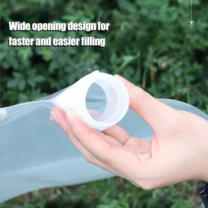 2 Pack Collapsible Water Container Set – 2.5L & 5L BPA-Free Foldable Water Bags with Handle, Portable Reusable Water Carrier for Camping, Hiking, and Outdoor Travel