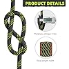 Amazon.com: 1/2 Inch Black Climbing Rope - 150 Ft, 48 Strands, Tree ...