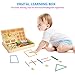 ZKMESI Montessori Math Manipulatives Counting Sticks/Number Blocks/Math Board with Clock, Kindergarten Educational Toy Learning Materials Preschool Teaching Tools Gift for Toddlers Kids(A)