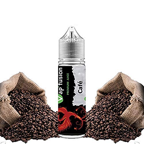 E liquide Vapfusion 50 ml - Café - Prêt à booster - Sans nicotine ni tabac