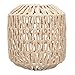 Angoily Panier Panier Panier Panier Pendentif Panier Shade Shade- Bulbe Cage de La Lampe de Protection dans Une Finition en Osier Naturel- Couvercle de Ventilateur de Plafond pour