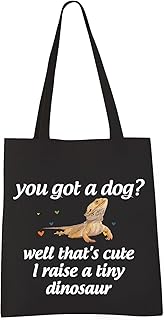 VAMSII Bearded Dragon Owner Gift Tote Bag Bearded Dragon Lover Gifts Reptile Lover Gifts