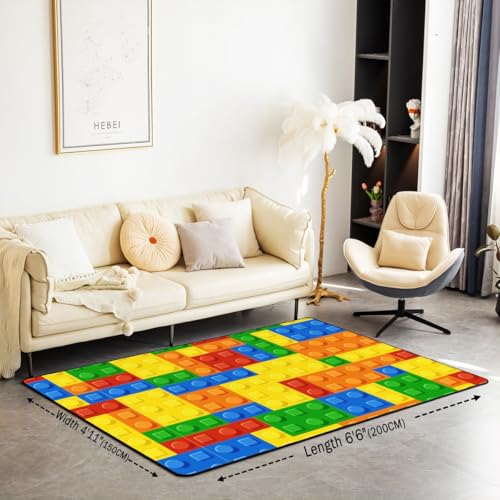 Tapete decorativo geométrico 150x200 cm polyester miniatura 2