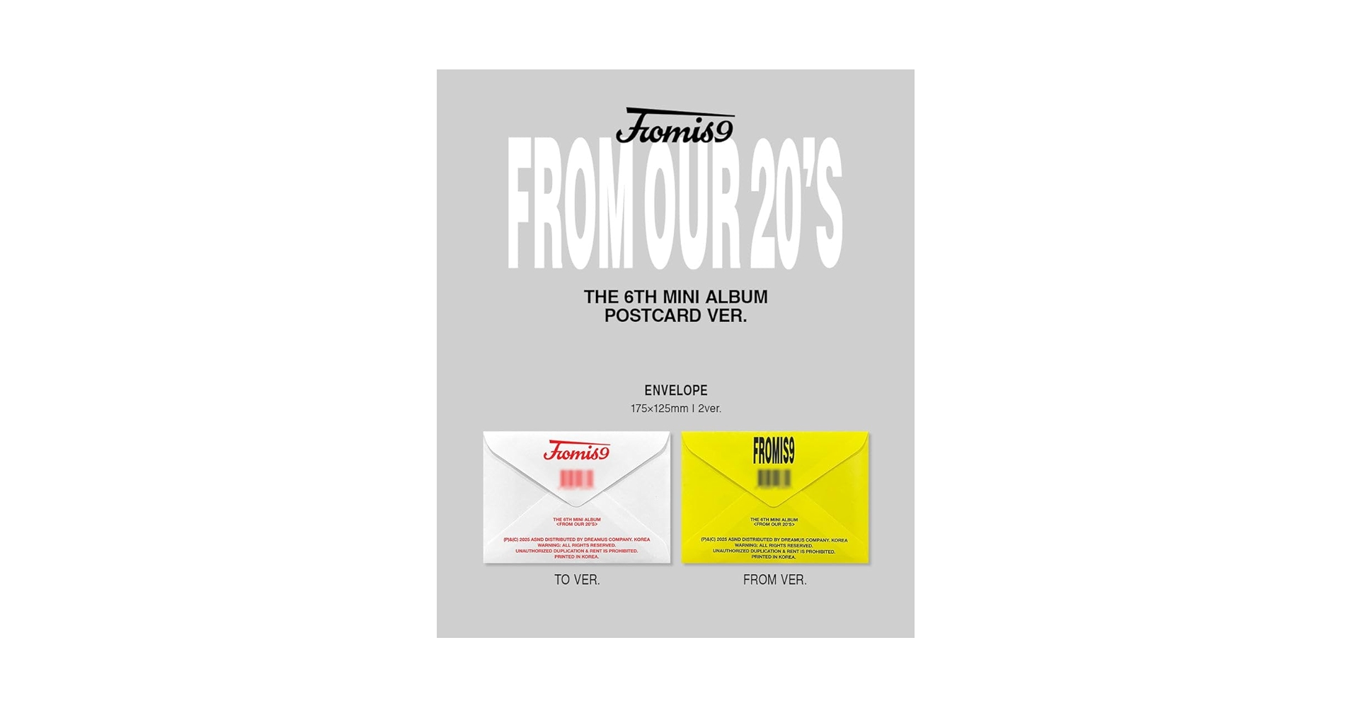 Amazon.com: fromis_9-6th Mini Album From Our 20's Postcard