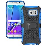 Galaxy S7 Edge Case, CoverON® [Atomic Series] Hybrid Armor Cover Tough Protective Hard Kickstand Phone Case for Samsung Galaxy S7 Edge - Blue
