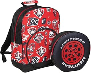 SRV Hub® Kids Cars 3 School Backpack with Removable Stationery Case for Boys and Girls  Sports Multi-Colored Back to School Zipper Bag with Padded Straps Gifts for Kids Age 3+ Years