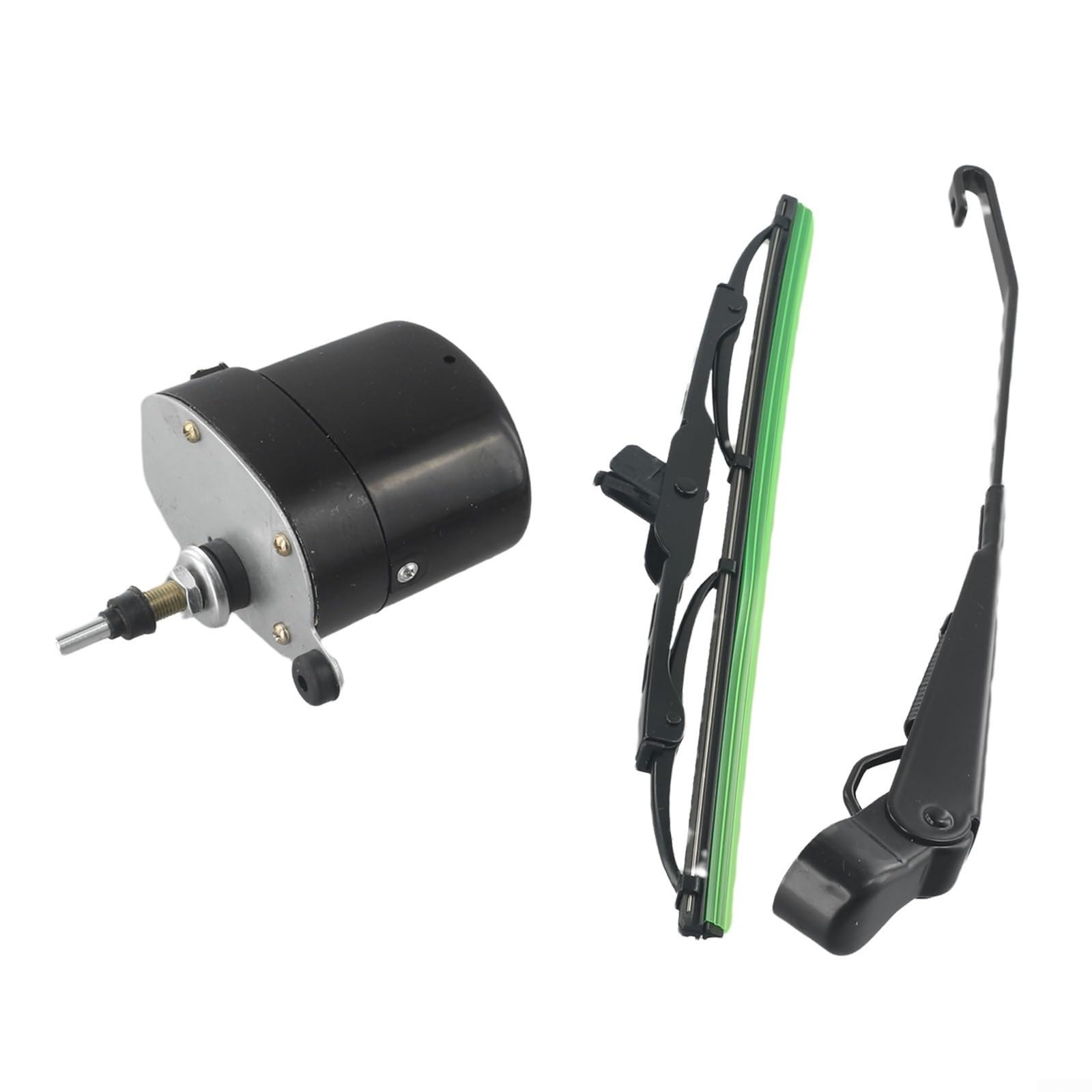 Moteur d'essuie-glace électrique 12 V avec plage d'essuyage de 105 ° et lame de 400 mm, pour boîtier en métal durable, contrôle du commutateur, compatible avec les cabines de tracteur